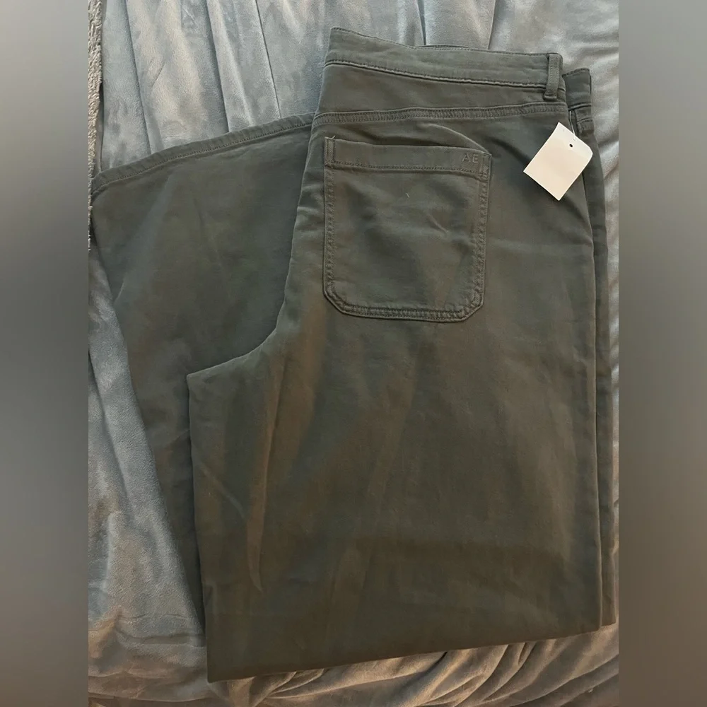 American Eagle Outfitters Cotton Forest Green Trousers size 20 - Picture 2 of 6
